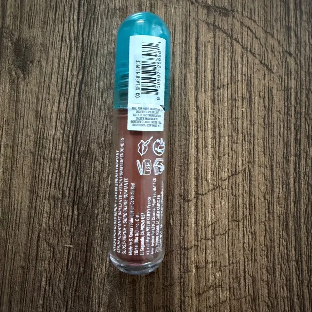 NYX Lip I.V. Hydrating Gloss Serum 5mL 03 Splash'n Spice Brown High Shine